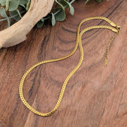 Chaine doré ultra brillante 18 po avec fermoir régulier