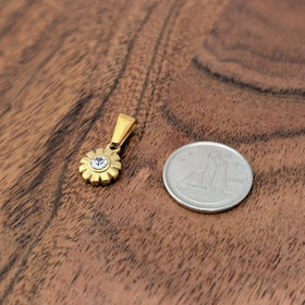 Pendentif fleur de strass