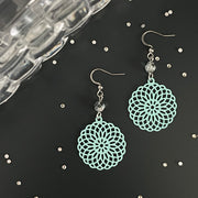 Boucles d'oreilles Mini Mandala menthe