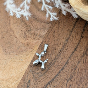 Breloque happy puppy or ou argent