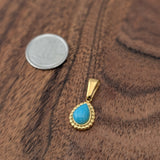 Pendentif amazonite en forme de goutte