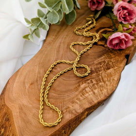 Chaine doré torsadé