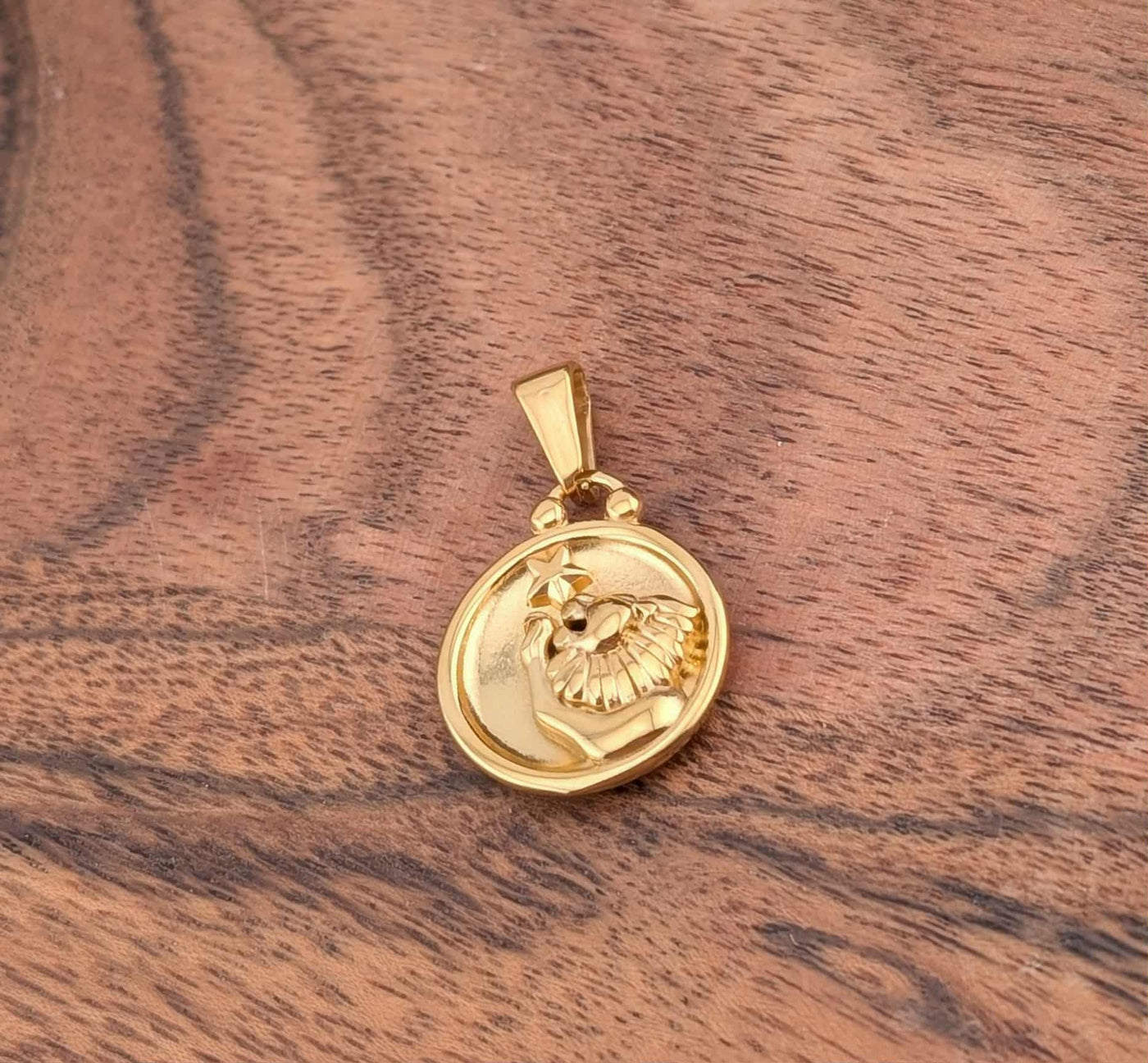 Breloque de signe astrologique et constellation double face