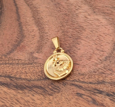 Breloque de signe astrologique et constellation double face