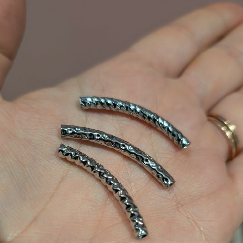 Tube chic varié modèle 1 à 3 argent