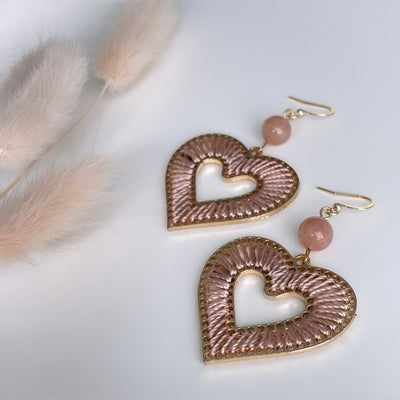 Boucles d'oreilles Béguin Champagne Rosé