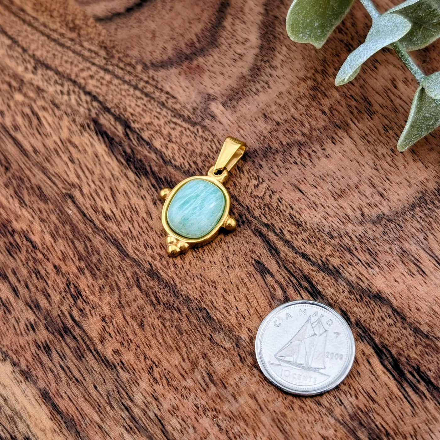 Médaillon amazonite ovale