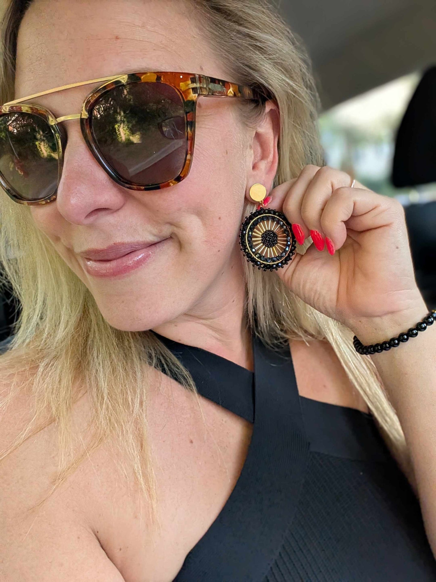 Ohana disco earrings