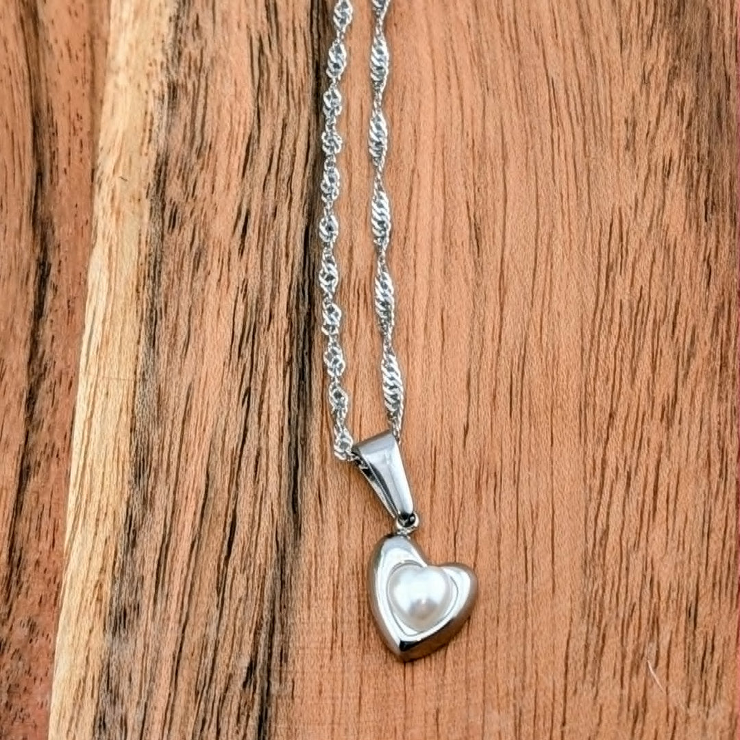 Chaine torsadé brillante 18 po argent