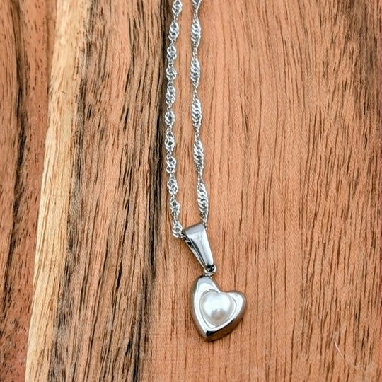 Chaine torsadé brillante 18 po argent