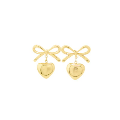 Boucles d'oreilles noeuds d'amour