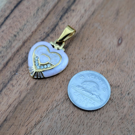 Breloque coeur réconfortant