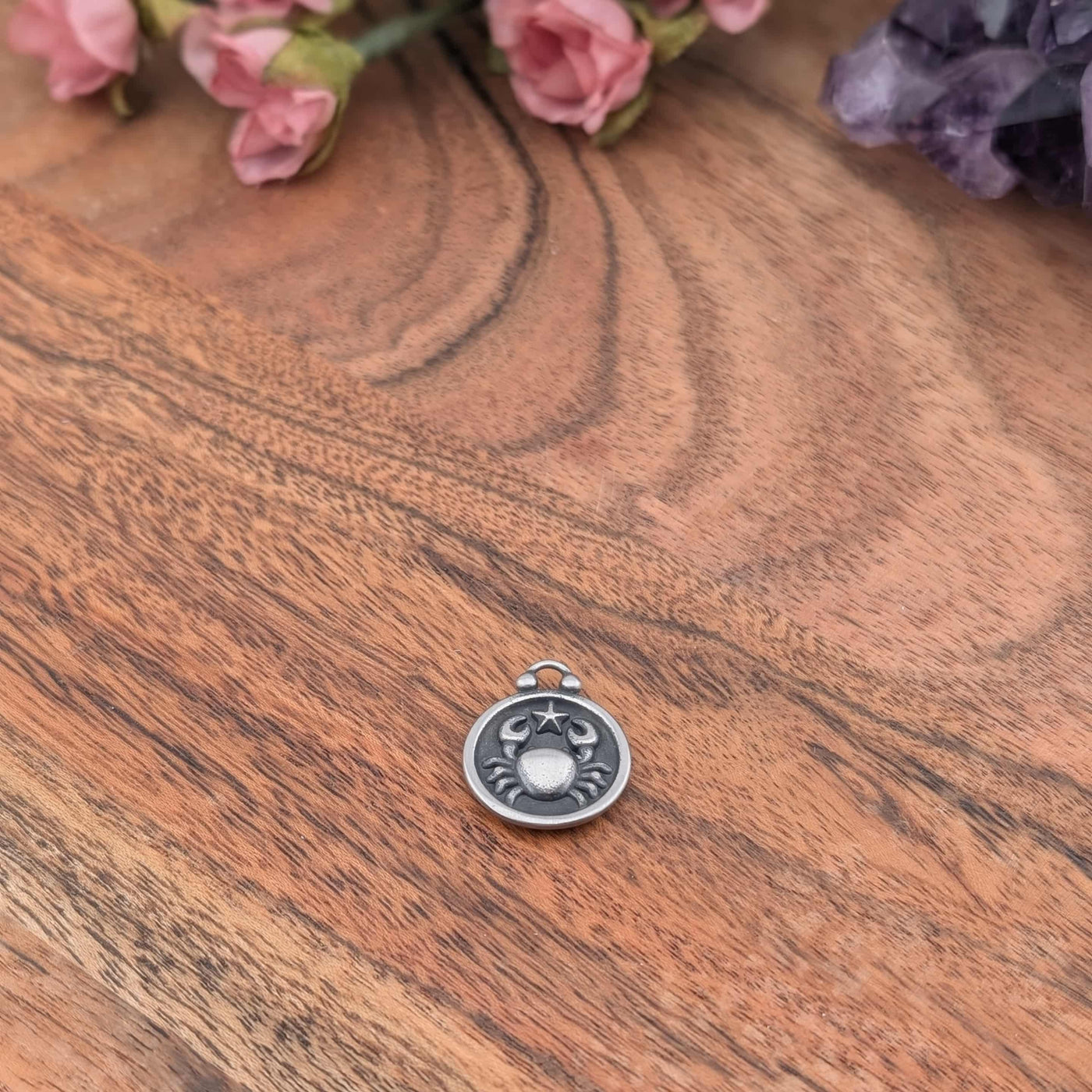 Breloque de signe astrologique et constellation double face