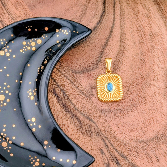 Breloque Carrément turquoise