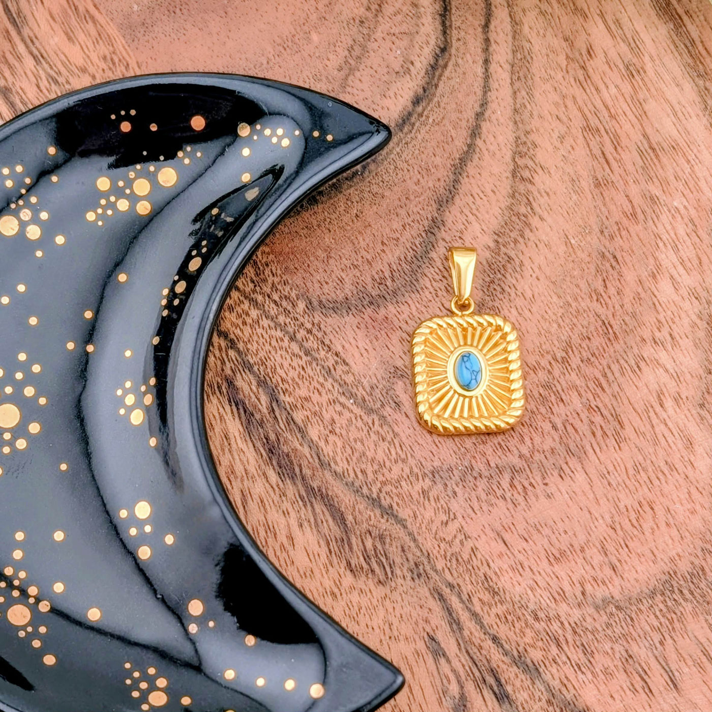 Breloque Carrément turquoise