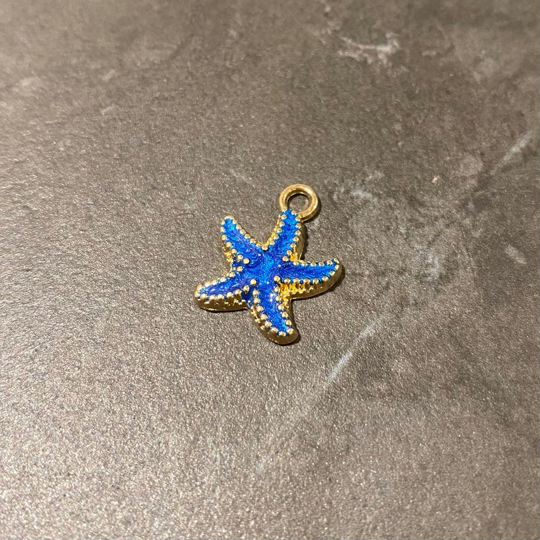 Breloque étoile de mer en alliage couleur au choix