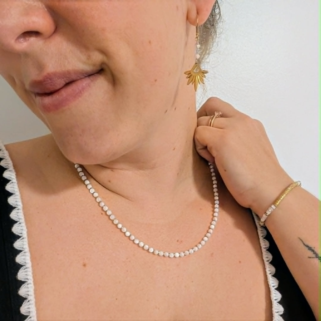 Collier mini perle de nacre
