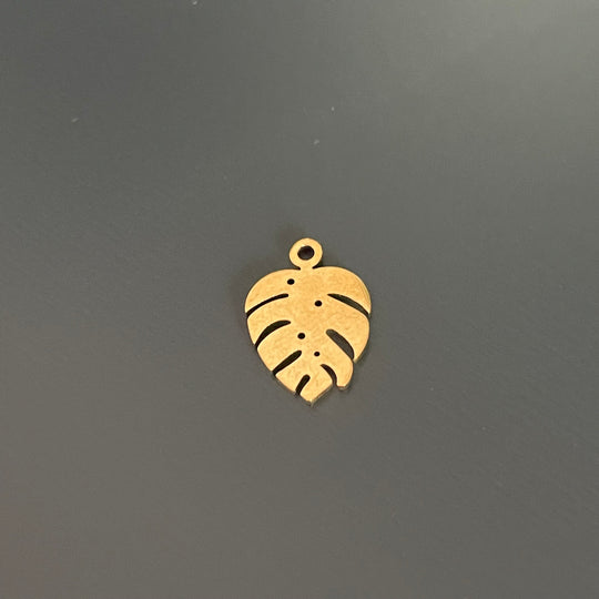 Mini monstera en inox argent ou doré