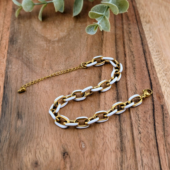 Bracelet Samia blanc