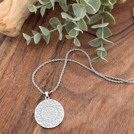 Collier « I am enough » or ou argent en acier inox