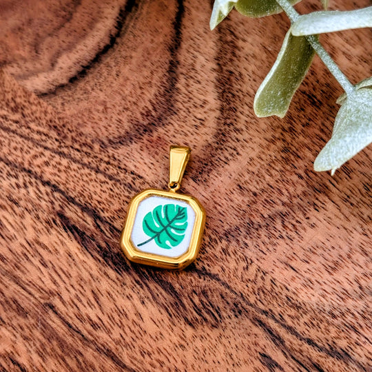 Cadre floral monstera