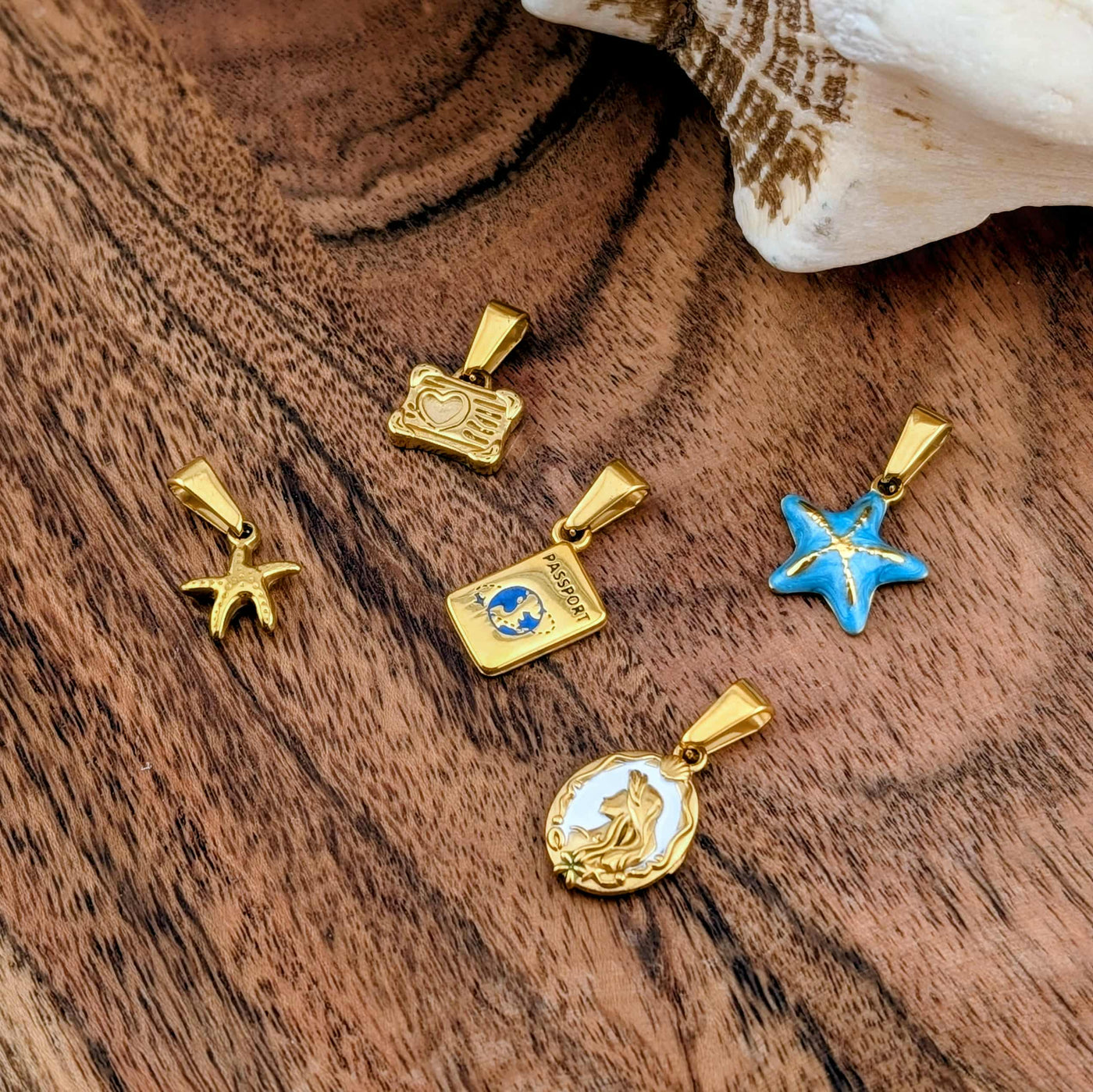 Breloque passeport autour de la terre