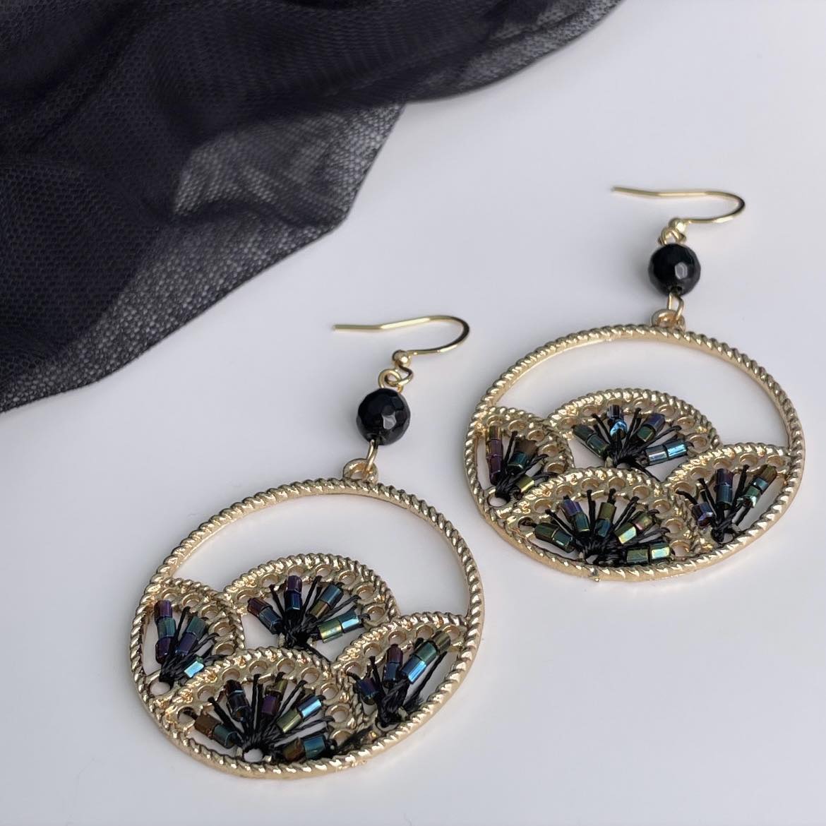 Boucles d'oreilles Sensass Noire