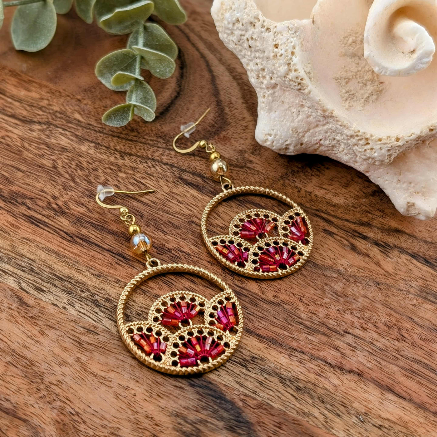 Boucles d'oreilles Sensass Rouge