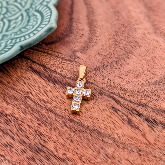 Croix avec brillant
