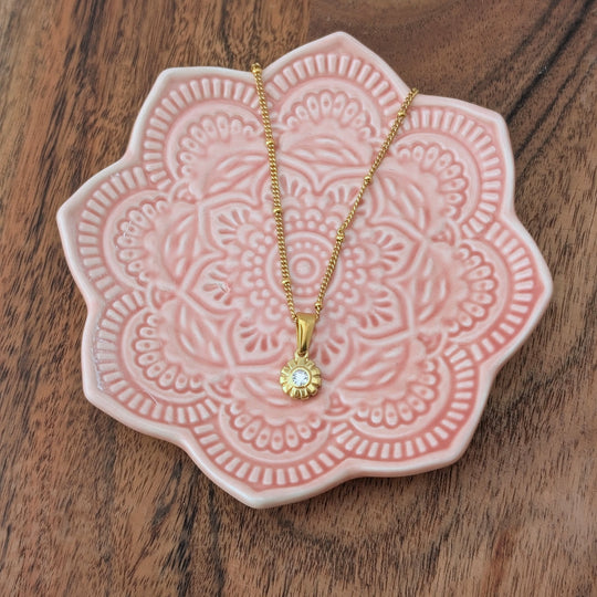 Pendentif fleur de strass