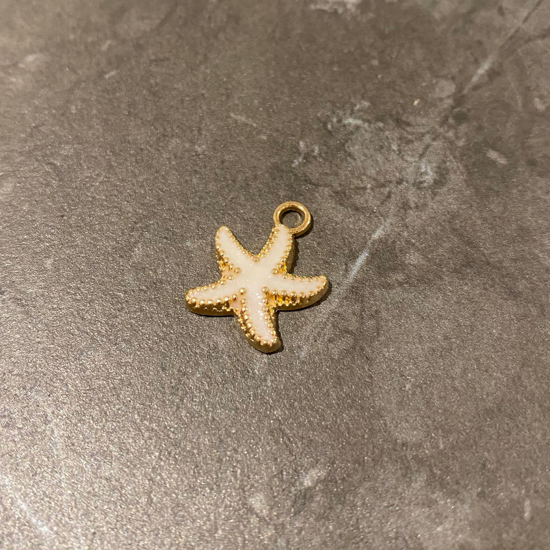 Breloque étoile de mer en alliage couleur au choix