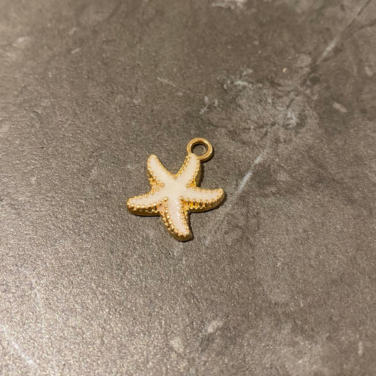 Breloque étoile de mer en alliage couleur au choix
