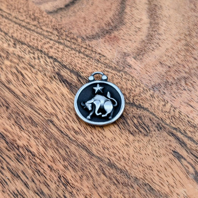 Breloque de signe astrologique et constellation double face