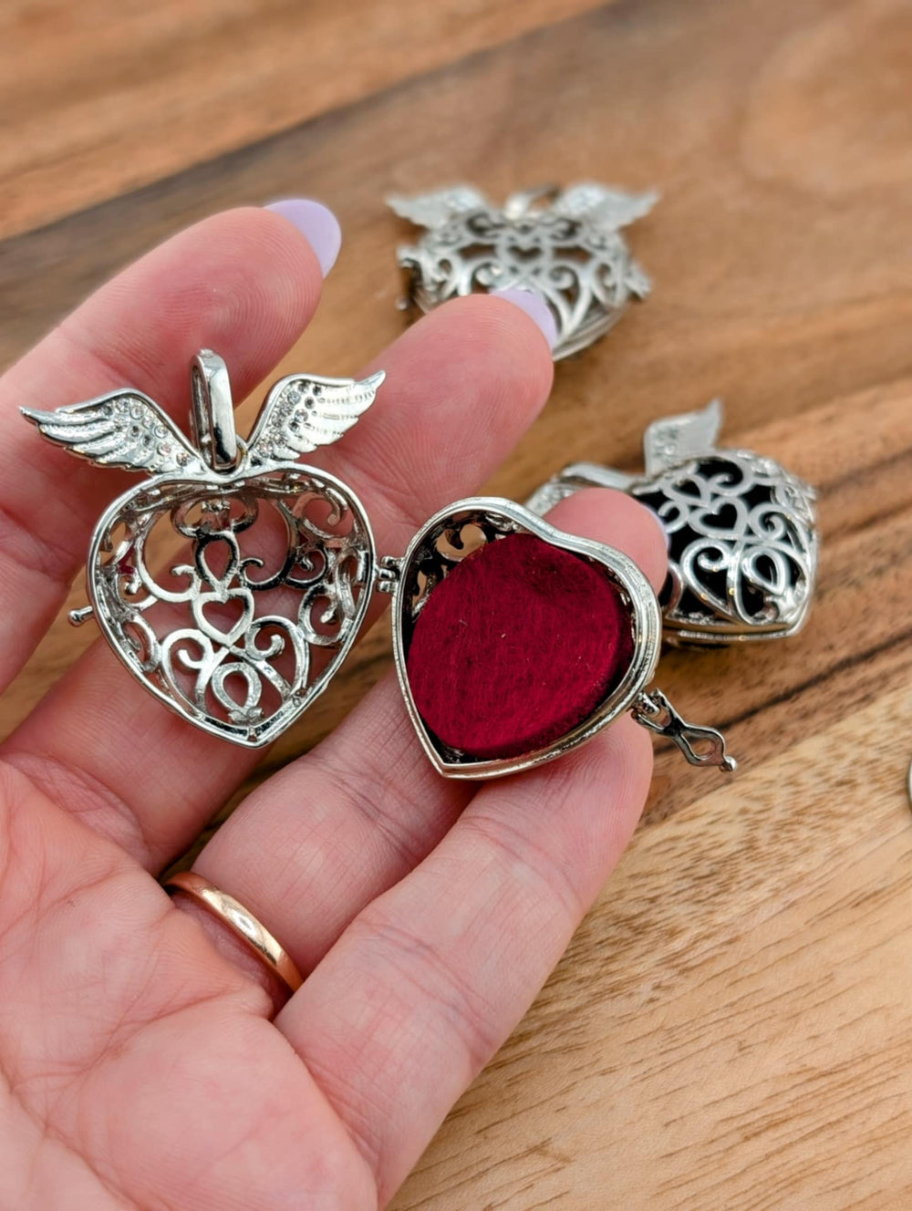 Pendentif aromathérapie pour tampon en feutre