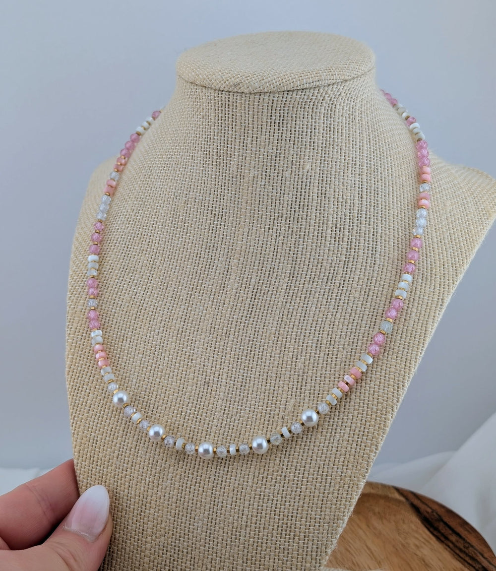 Collier l'artiste s'amuse amour de perle