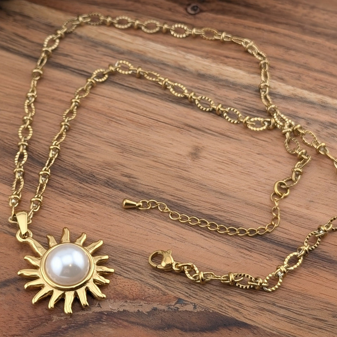 Chaine de forme ovale texturé avec espaceur &