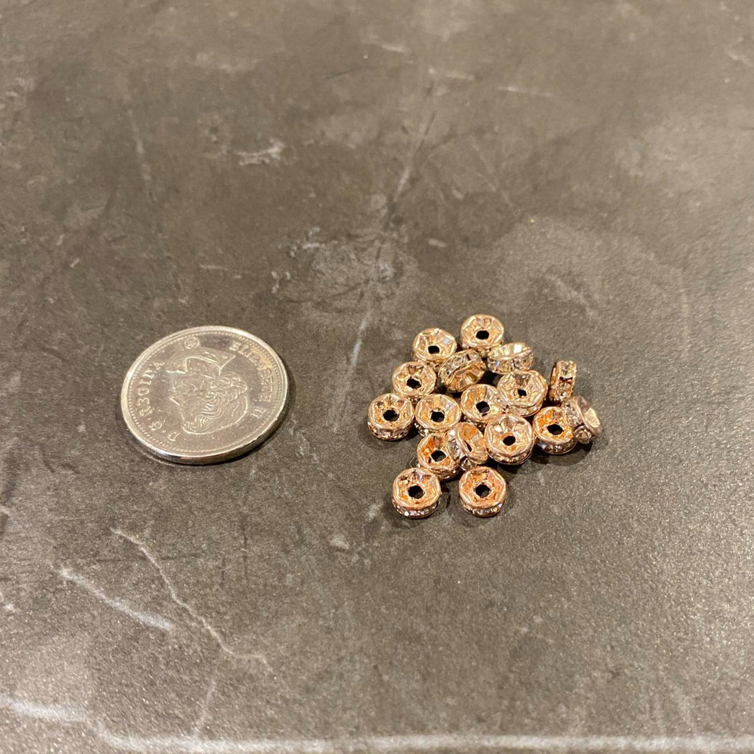 Moyen espaceur brillant rose gold
