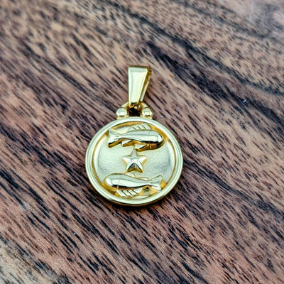 Breloque de signe astrologique et constellation double face