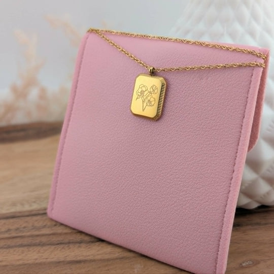 Collier fleur de naissance