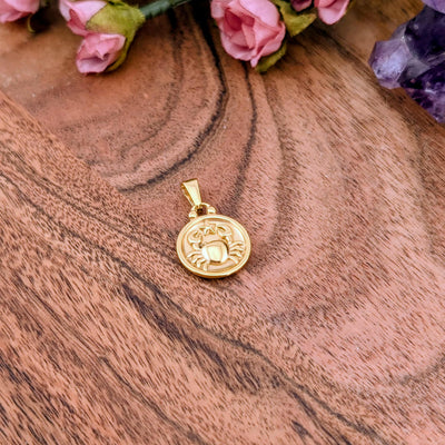 Breloque de signe astrologique et constellation double face