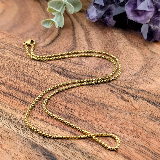 Chaine lisse style serpent 20 po