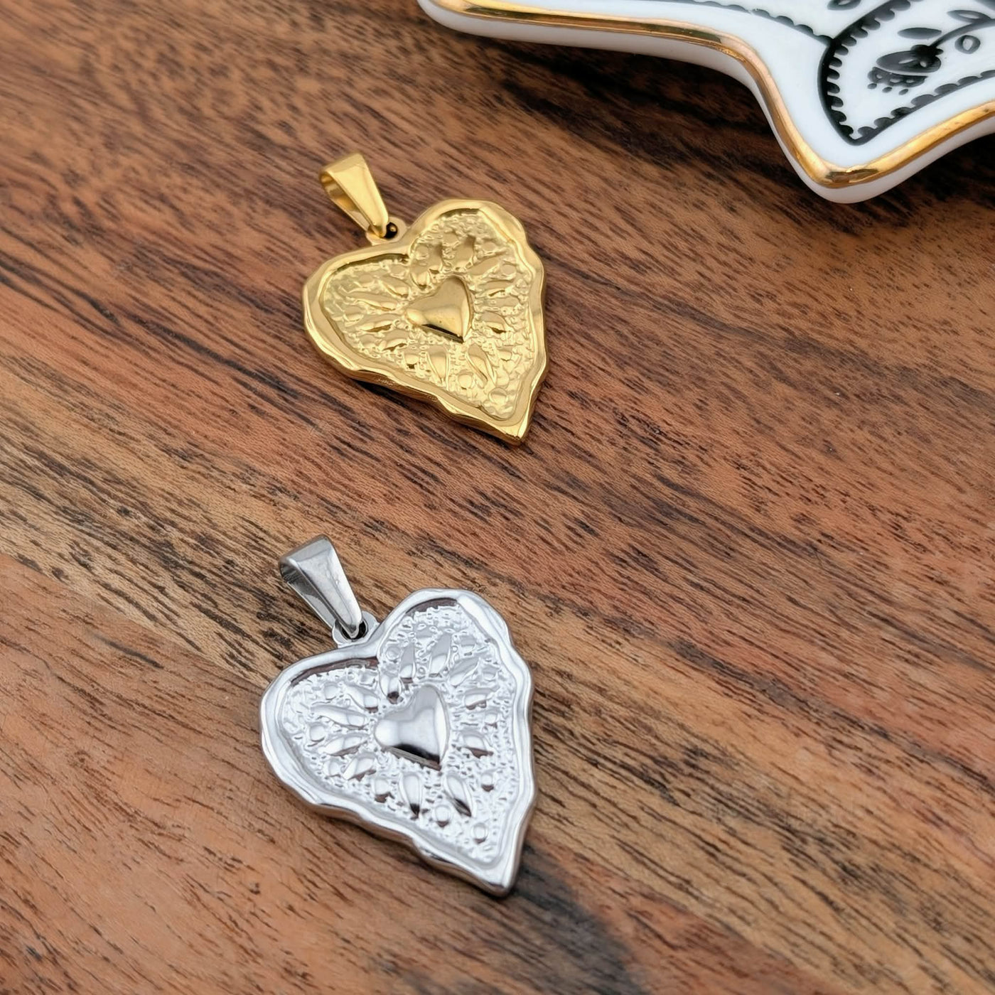 Coeur Libéré couleur or ou argent