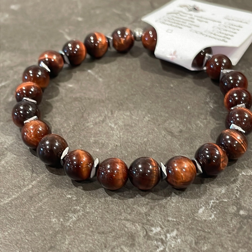 Bracelet Alix (rouge-brun)