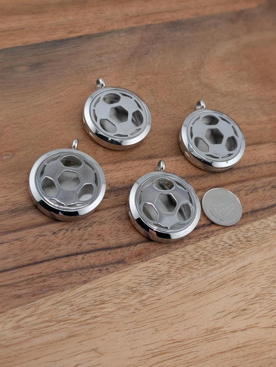 Grand pendentif aromathérapie pour tampon en feutre ballon de soccer