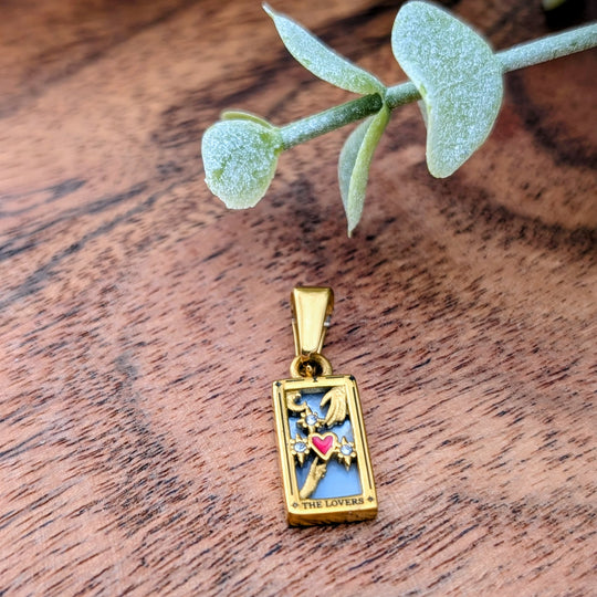 Mini carte de tarot les amoureux