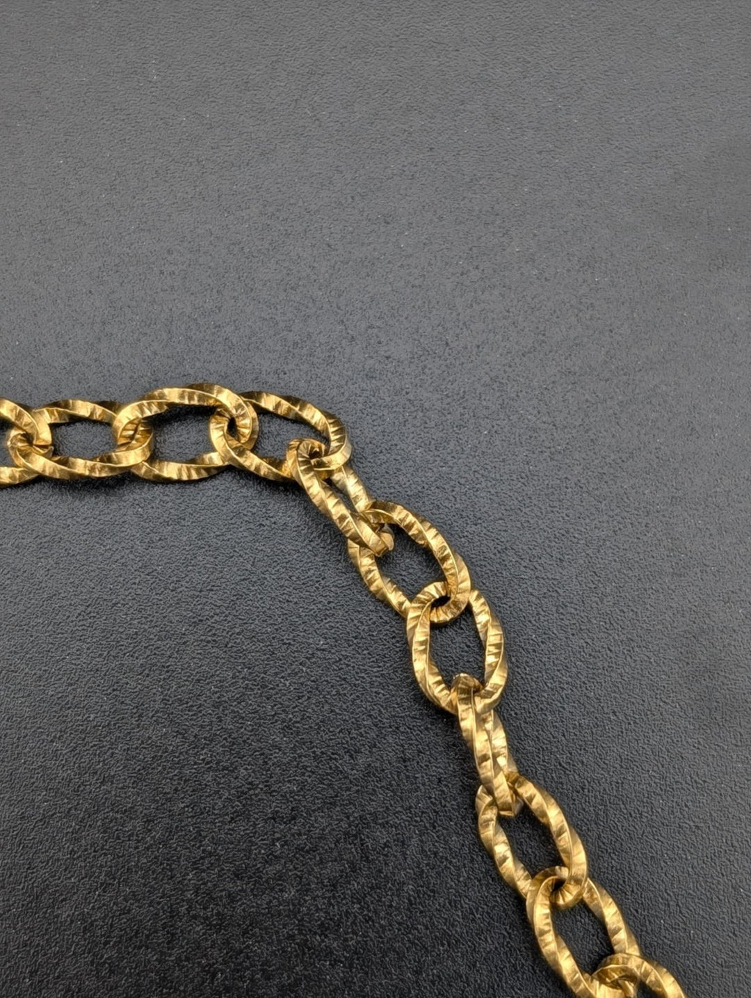 Collier chaine texturé Goldy