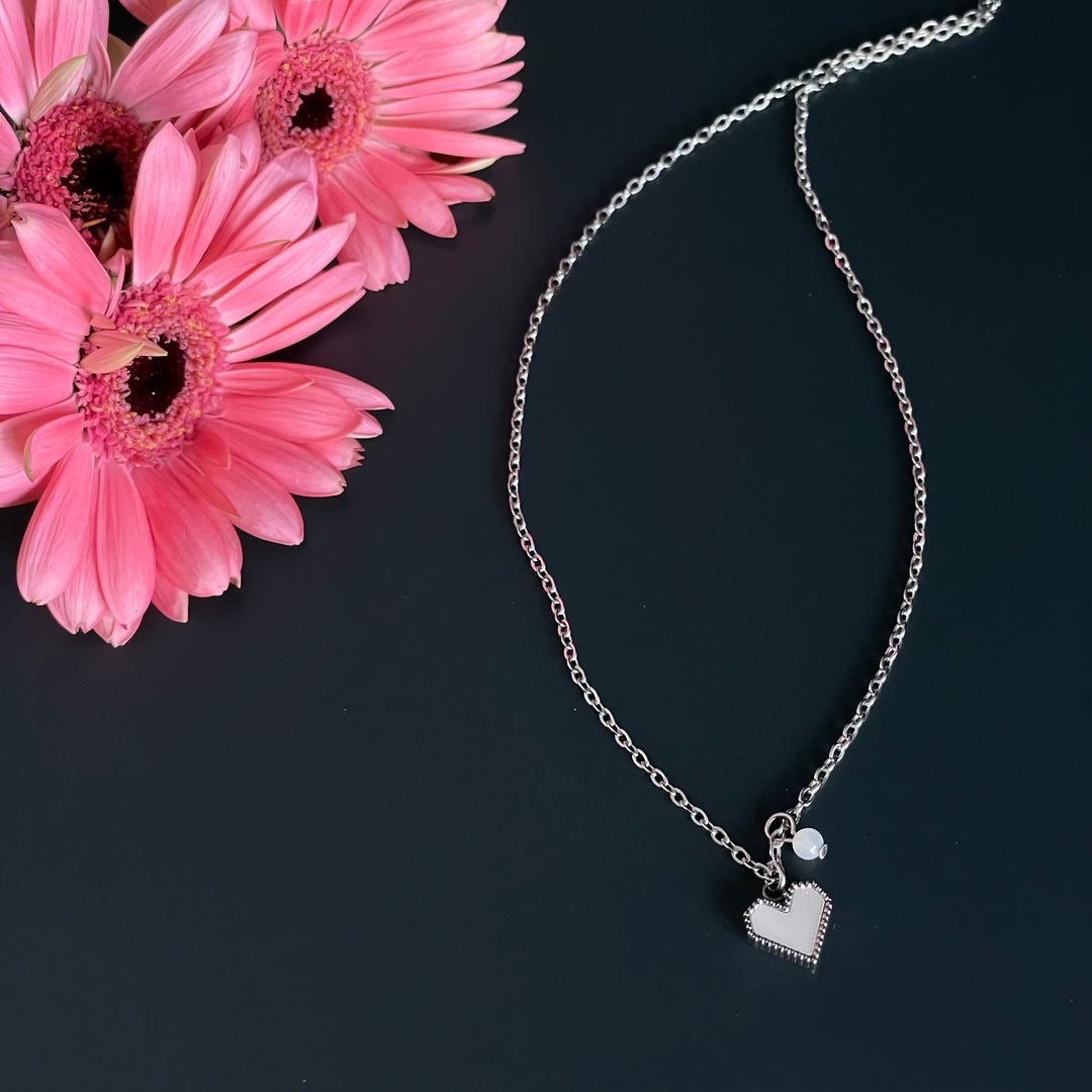 Collier Femina en acier inoxydable or ou argent, au choix