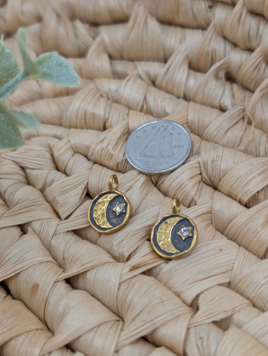 Duo de breloques pour boucles d&