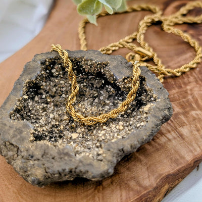 Chaine doré torsadé