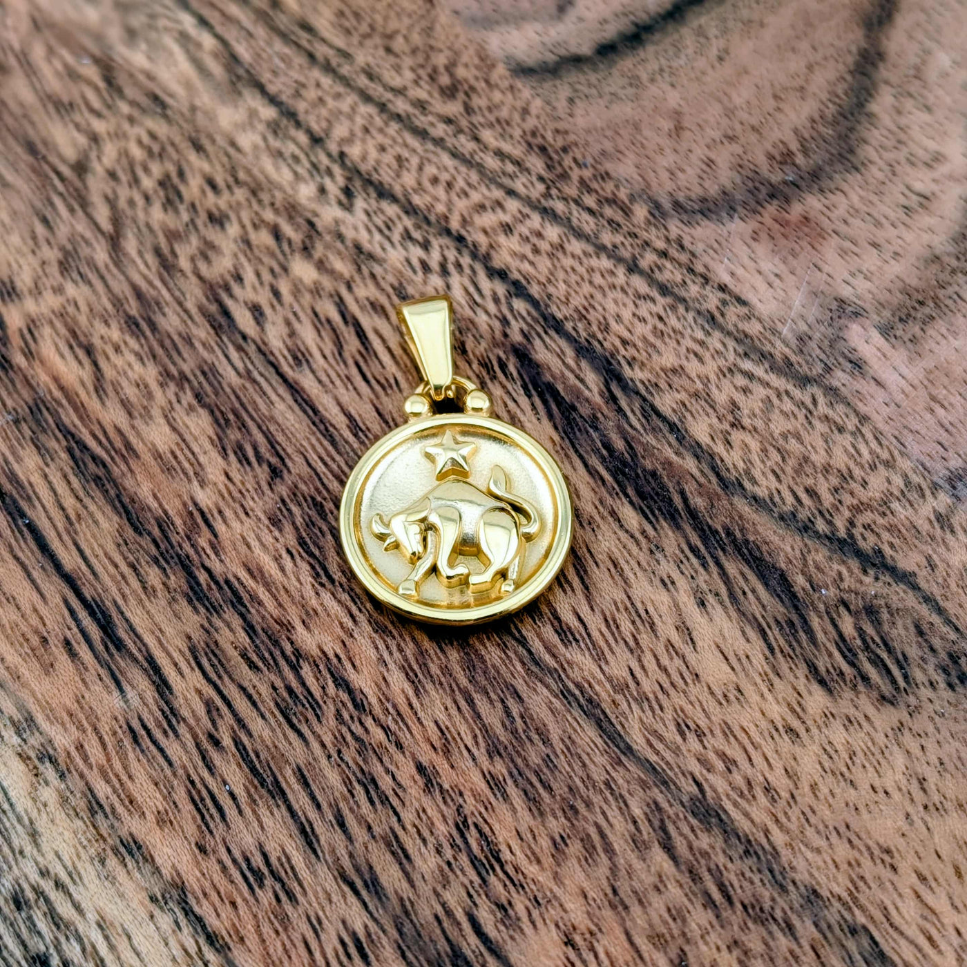 Breloque de signe astrologique et constellation double face